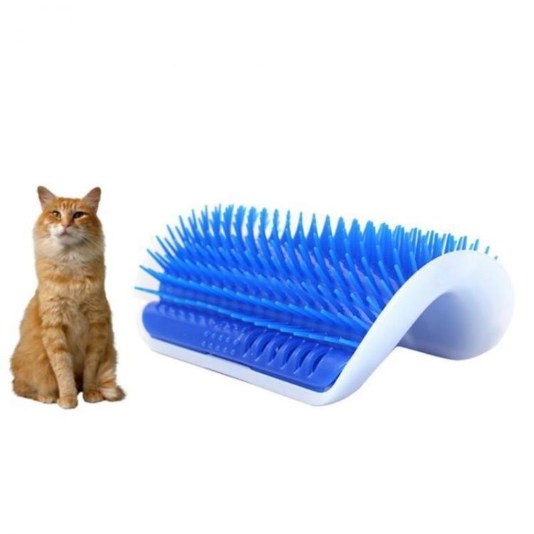 shopping ציוד לחיות מחמד Cat Self Massage Device Groomer Pet Brush Hair Remover Comb Wall Mounted Hair Shedding Trimming
