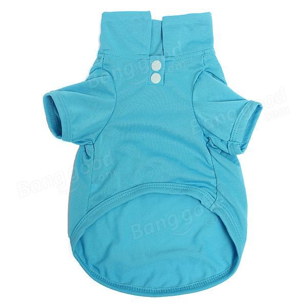 shopping ציוד לחיות מחמד Pet Dog Collar Puppy Polo T-Shirt Clothes Outfit Apparel Coat Cotton