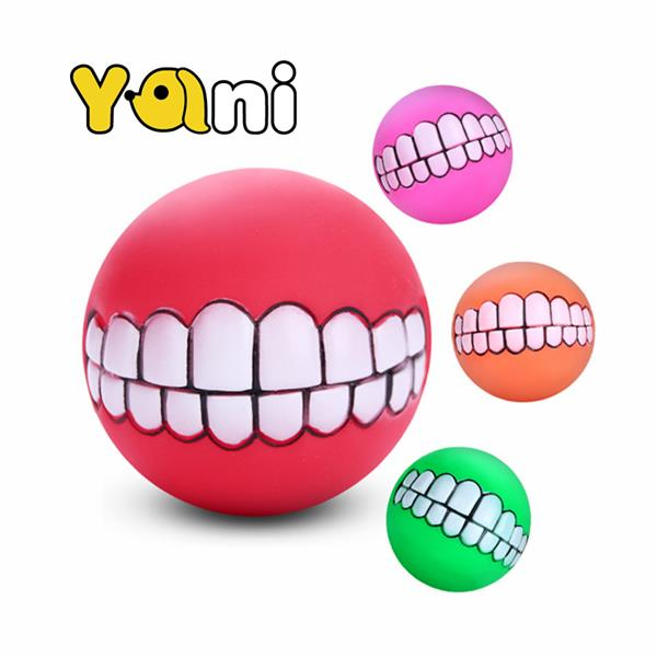 shopping ציוד לחיות מחמד Yani Squeaky Pet Toy Sound Chew Ball Soft Fun Bite Ball Toy Teeth Tranining Dog Toy