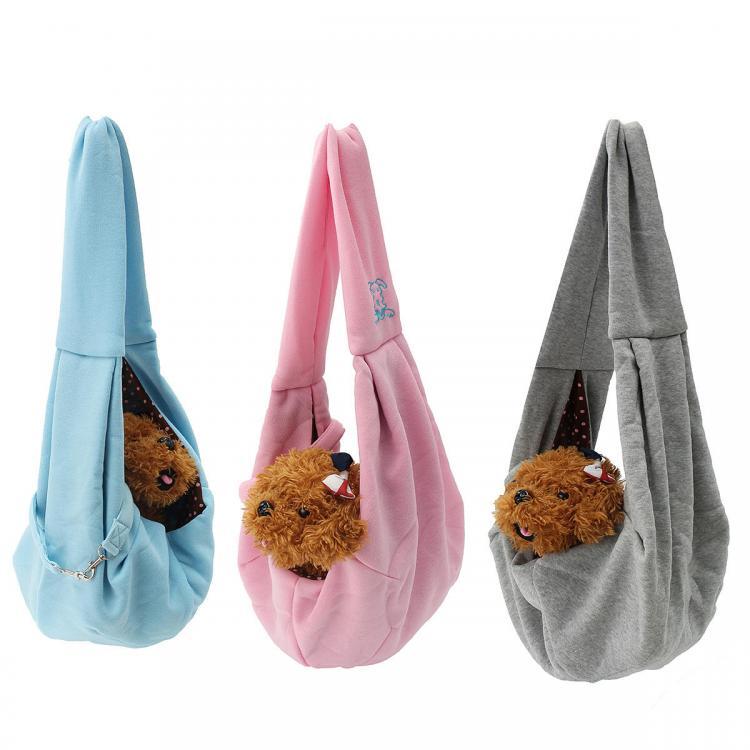 shopping ציוד לחיות מחמד Reversible Small Dog Cat Sling Carrier Bag Travel Double Sided Pouch Shoulder Carry Handbag