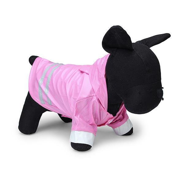 shopping ציוד לחיות מחמד PU Leather Night Safe Reflective Effect Waterproof Pet Rain Coat