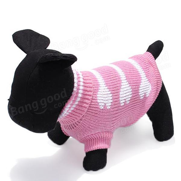 shopping ציוד לחיות מחמד Three Bone Type Turtleneck Pet Dog Knitted Breathable Sweater Outwear