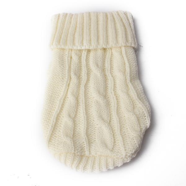 shopping ציוד לחיות מחמד Pet Dog Cat Clothes Winter Solid Warm Sweater Knitwear Puppy Clothes Pest Coats