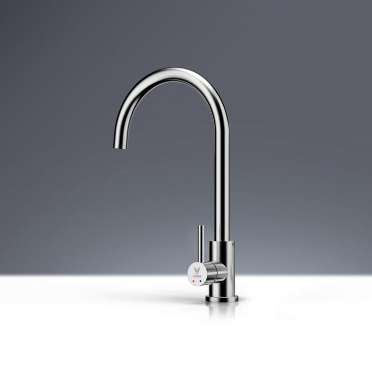 shopping כיורים ומסנני מים Viomi Stainless Steel Kitchen Basin Sink Faucet Tap 360&deg; Rotation Hot Cold Mixer Tap Single Handle Deck Mount Aerater from