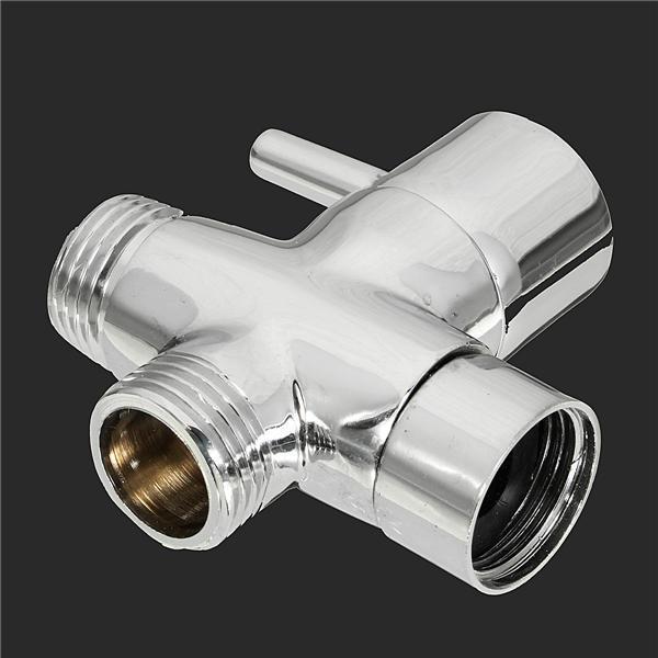 shopping כיורים ומסנני מים Brass 3 ways T-adapter Diverter Valve Water Pipe Switching Valve Faucet Accessory