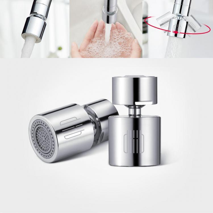 shopping כיורים ומסנני מים Diiib Kitchen Faucet Aerator Water Tap Nozzle Bubbler Water Saving Filter 360-Degree Double Function 2-Flow Splash-proof Tap Conne