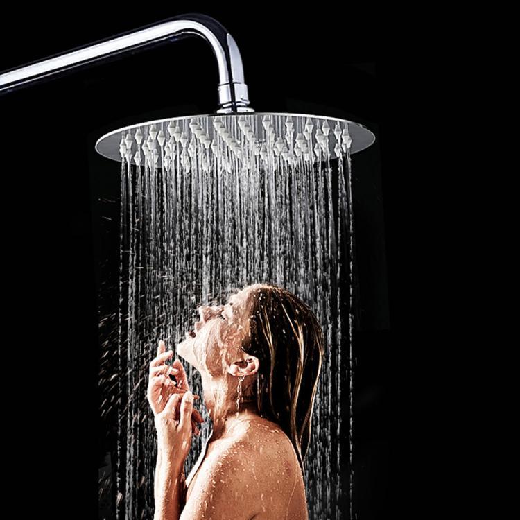 shopping כיורים ומסנני מים 360&deg; 6 Inch Round Stainless Steel Ultra Thin Rainfall Shower Head Bathroom Sprayer
