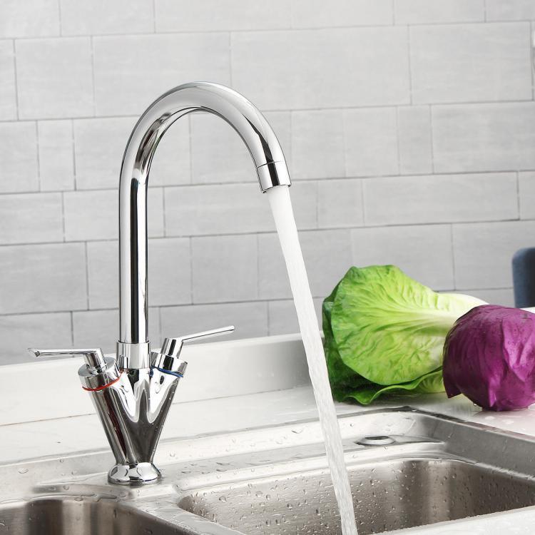 shopping כיורים ומסנני מים Chrome Plated Brass Faucet Basin Faucet Mixer Bathroom Tap