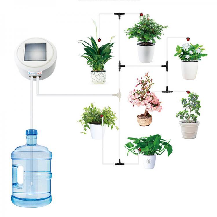 shopping כיורים ומסנני מים Solar Energy Charging Intelligent Garden Automatic Watering Device Set Flower Sprinkler Drip Irrigation Watering Tool Kits Water T