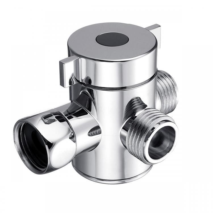 shopping כיורים ומסנני מים Multifunction 3 Way Shower Head Diverter Valve G1/2" Three Function Switch Adapter Valve