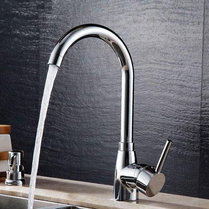 shopping כיורים ומסנני מים Bathroom Bathtub Faucet Solid Brass Chrome Kitchen Basin Sink Mixer Tap