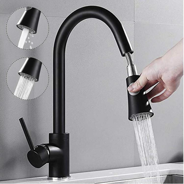 shopping כיורים ומסנני מים 360&deg; Kitchen Basin Sink Swivel Pull Out Faucet Sprayer Hot Cold Water Mixer Tap