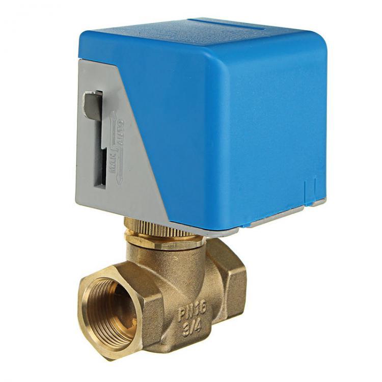 shopping כיורים ומסנני מים TMOK TK360 3/4" Motorized Electric Brass Globe Valves 2 Wire AC 220V Female Two Way Stop Valve