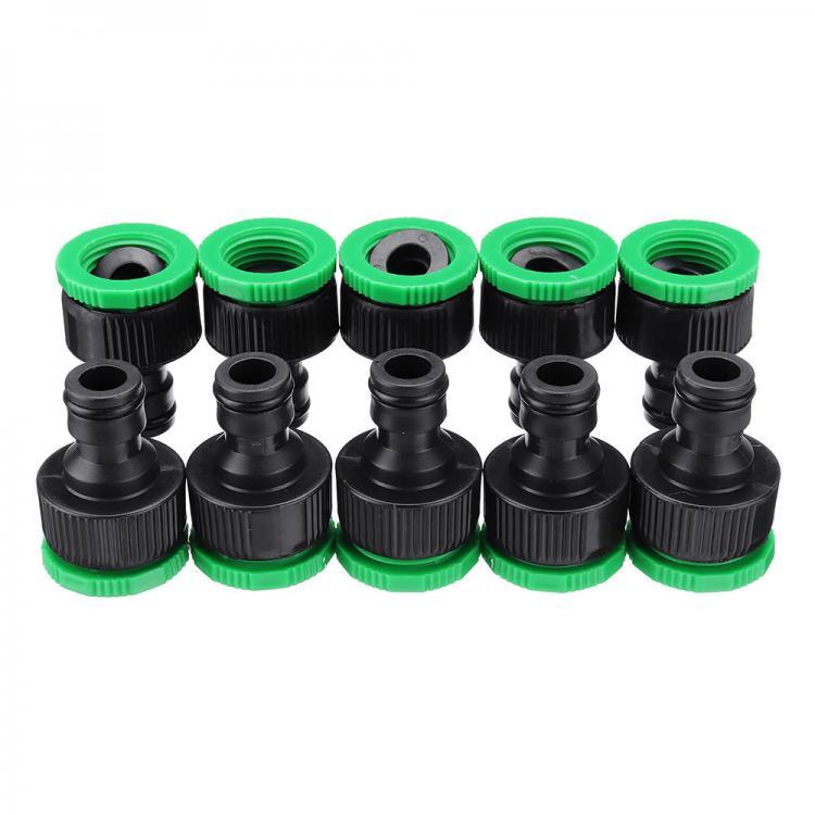 shopping כיורים ומסנני מים 10Pcs 1/2 &amp; 3/4 Inch Faucet Adapter Female Washing Machine Water Tap Hose Quick Connector Garden Irrigation Fitting