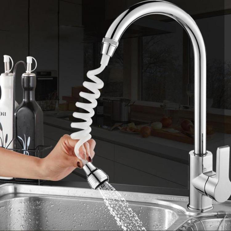 shopping כיורים ומסנני מים Stretchable Faucet Extender Water Saving Tap 360&deg; Rotation Shower Head Water Filter Sprayer for Kitchen Bathroom