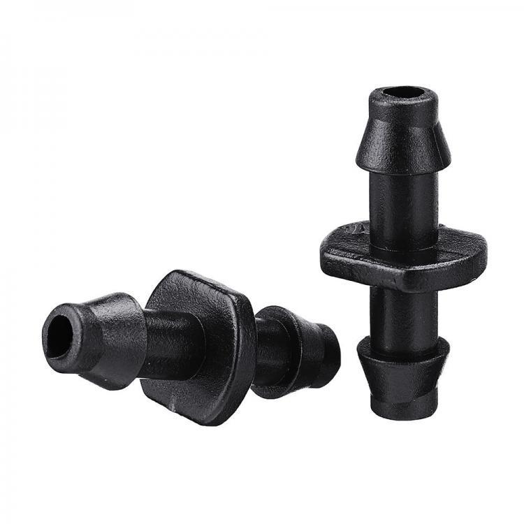 shopping כיורים ומסנני מים 50Pcs 1/4 Inch Irrigation Connector Straight Barbed Double Way Joint Drip Irrigation 4/7 Hose Connector Hose Barb