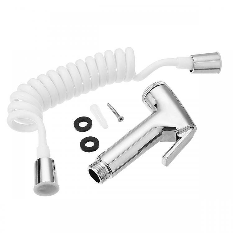 shopping כיורים ומסנני מים ABS Portable Bidet Sprayer Set Handhold Toilet Bidet Retractable w/ Spring 1/2" Hose  Adapter Free Mounting Bracket Toile