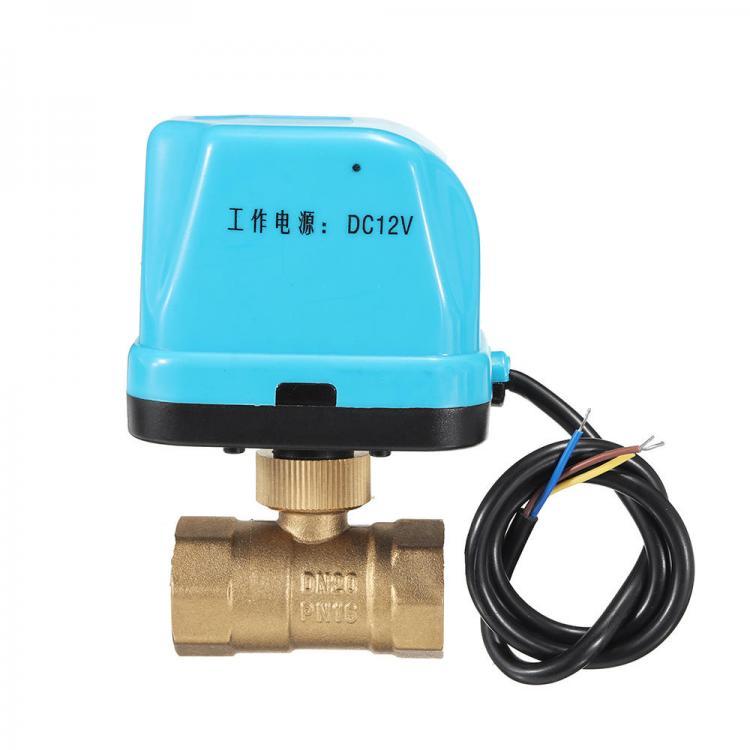 shopping כיורים ומסנני מים TMOK TK260 DC 12V 1/2" 3/4" 1" 1-1/4" Motorized Electric Brass Ball Valves 3 Wire Full Port Va