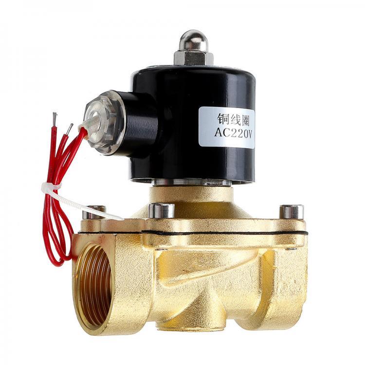 shopping כיורים ומסנני מים 1/2 3/4 1 Inch 220V Electric Solenoid Valve Pneumatic Valve for Water Air Gas Brass Valve Air Valves