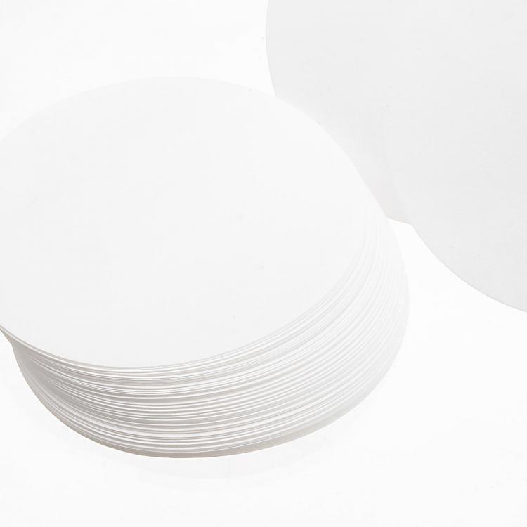 shopping כיורים ומסנני מים 100Pcs/Set 7/9/11/12.5/15/18cm Qualitative Filter Paper Circular Funnel Filter Sheet Fast Speed 20-25um