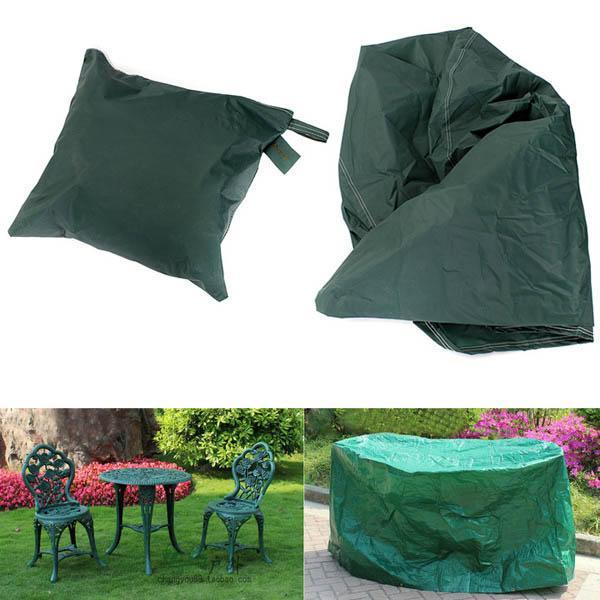 shopping ריהוט 95x140cm Garden Outdoor Furniture Waterproof Breathable Round Dust Cover Table Shelter