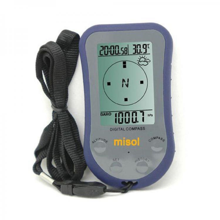 shopping ריהוט Misol WS-110 Waterproof LED Digital Thermometer Compass Outdoor Altimeter Altitude Meter Barometer