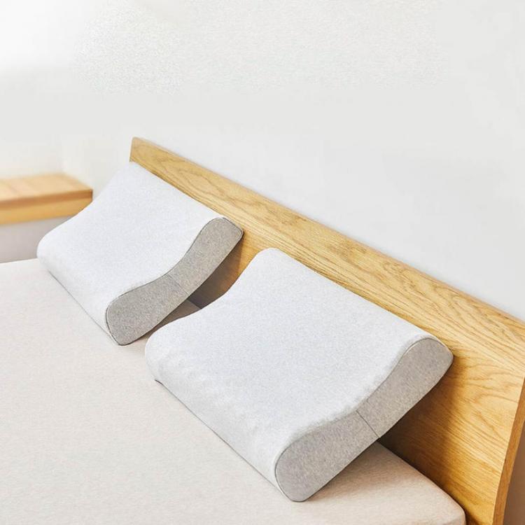 shopping ריהוט XIAOMI MIJIA Natural Latex Neck Pillow Three Curve Neck Guard Partitioned Particle Bulge Swedish Polygiene Antibacterial for Bedro