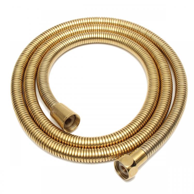 shopping ריהוט 1.6m Water Tube Gold Shower Head Hose Long Flexible Stainless Steel Tube Bathroom