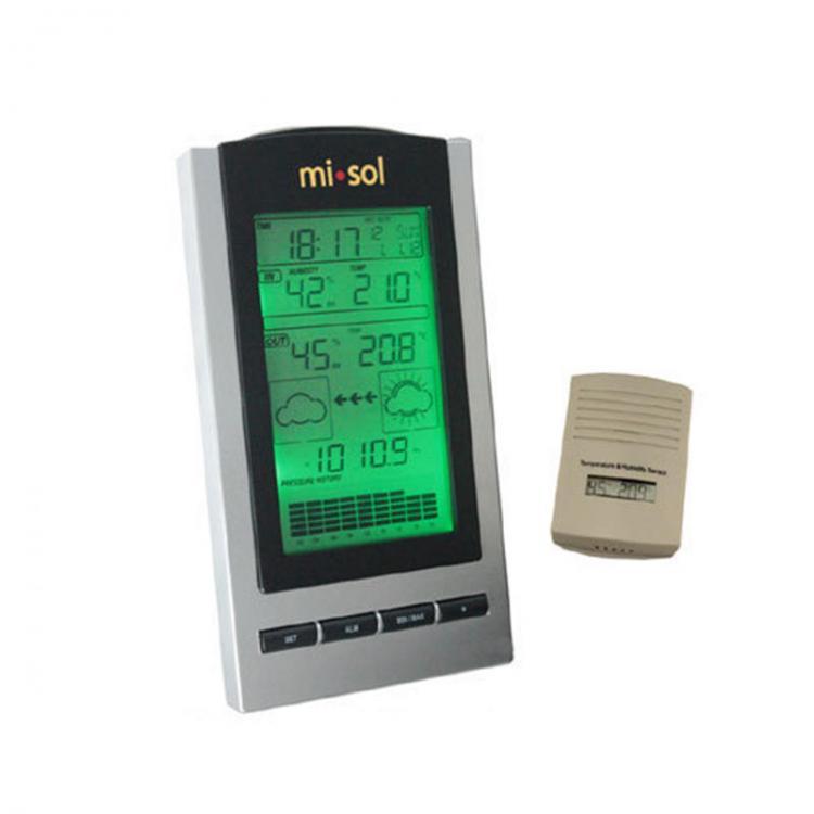 shopping ריהוט MISOL STA-WH1150 Wireless Weather Station with Outdoor Temperature Humidity Sensor LCD Display Barometer