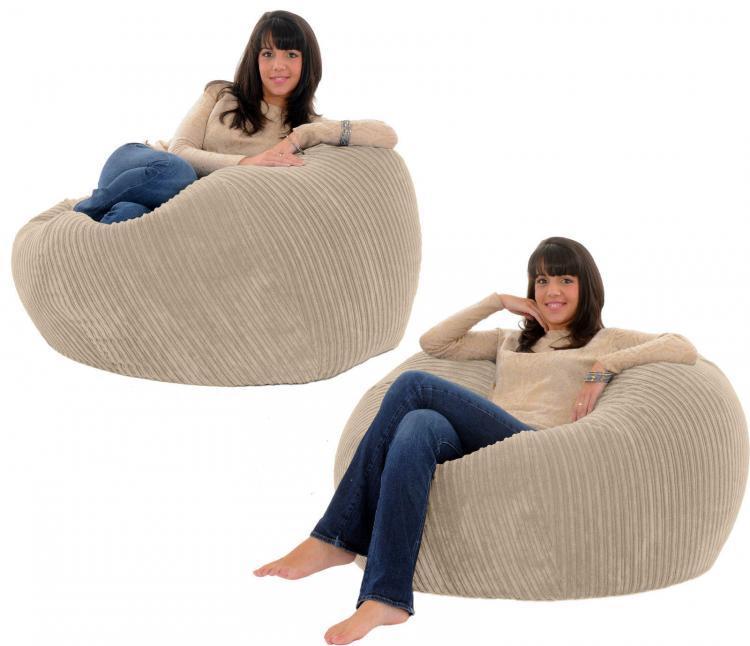 shopping ריהוט Large Bean Bag Chair Couch Corduroy Sofa Covers Indoor Lazy Seat Adult BeanBag