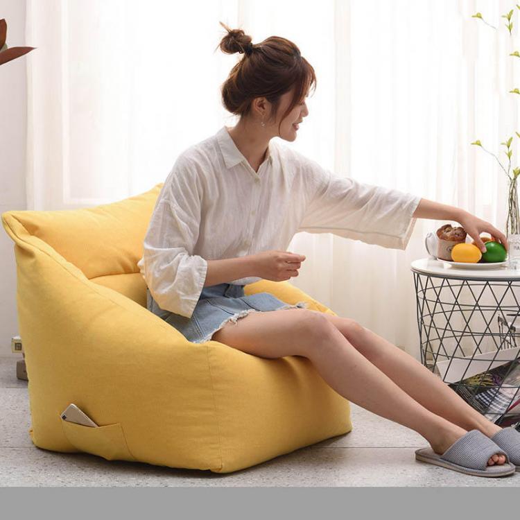 shopping ריהוט Square Couch Bean Bag Lazy Sofa for Leisure Sitting Room Household Bedroom Can Unpick and Wash