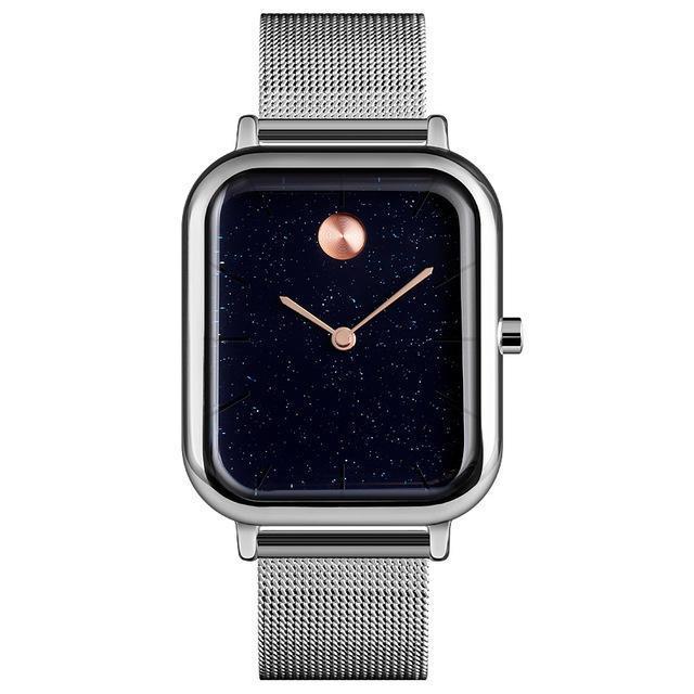 shopping שעונים לגבר SKMEI 9187 Starry Sky Design Casual Style Waterproof Milanese Men Wristwatch Quartz Watch