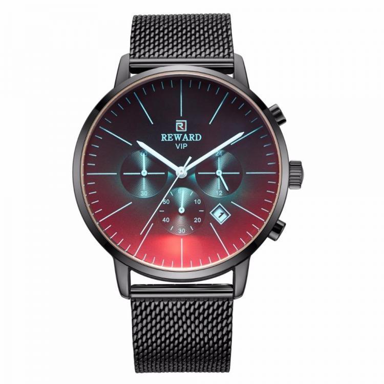shopping שעונים לגבר Reward RD82004M Fashion Men Watch Light Luxury Waterproof Chronograph Stainless Steel Quartz Watch