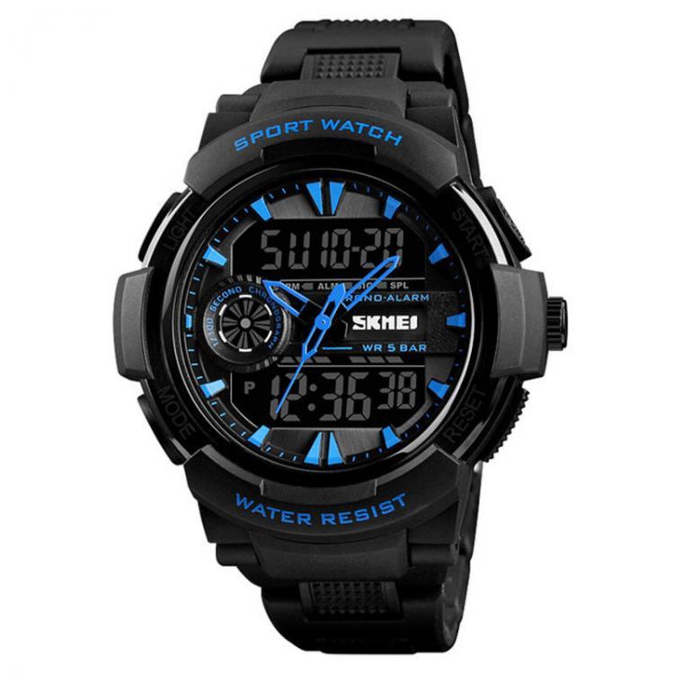 shopping שעונים לגבר SKMEI 1320 Dual Display Digital Watch Men Chronograph Alarm Watch Fashion Waterproof Sport Watch