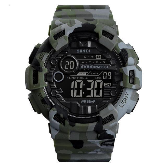 shopping שעונים לגבר SKMEI 1472 Week Display Alarm Cowboy Waterproof Sports Digital Watch Men Watch