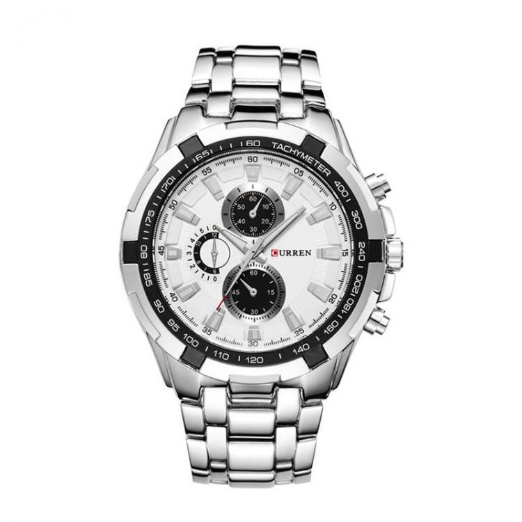 shopping שעונים לגבר CURREN 8023 Fashion Men Style Watch Waterproof Fake Three Dials Analog Quartz Watch