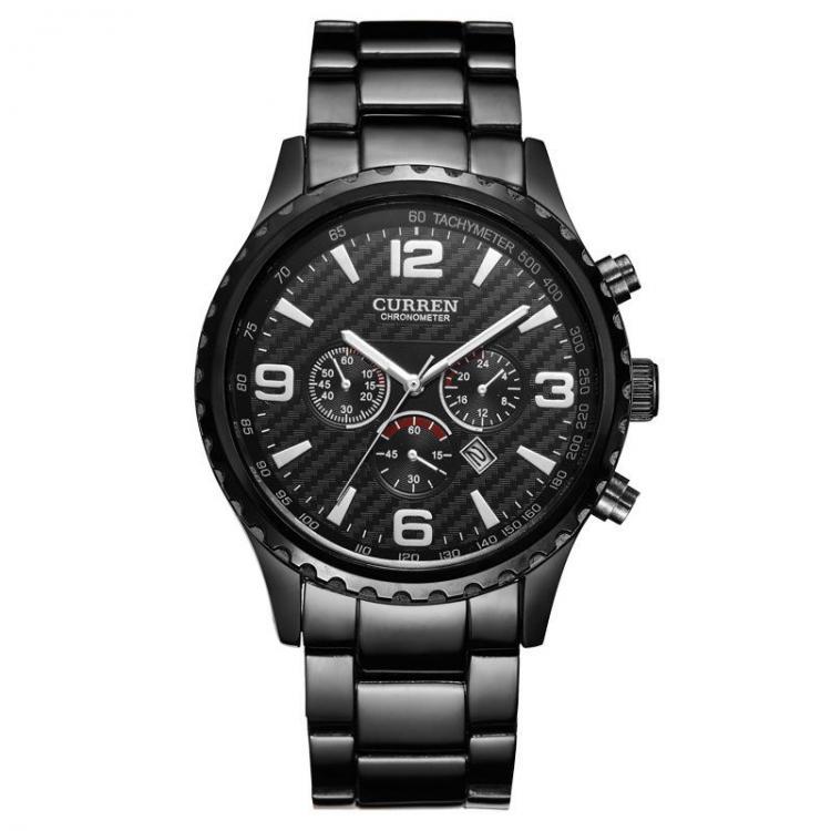 shopping שעונים לגבר CURREN 8056 Full Steel Business Style Men Wrist Watch Waterproof Quartz Watches