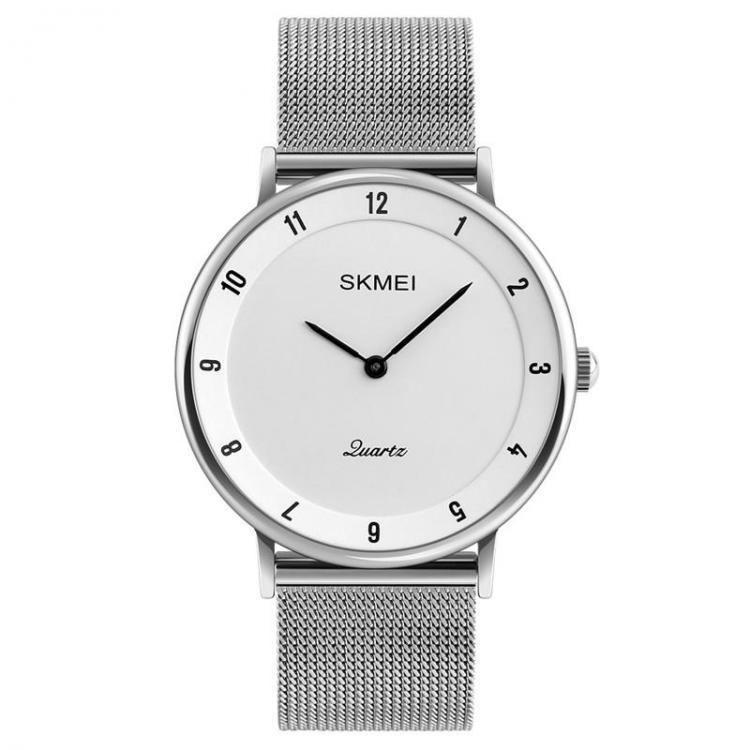 shopping שעונים לגבר SKMEI 1264 Casual Style Ultra Thin Men Watch Stainless Steel Wristband Quartz Movement Watch