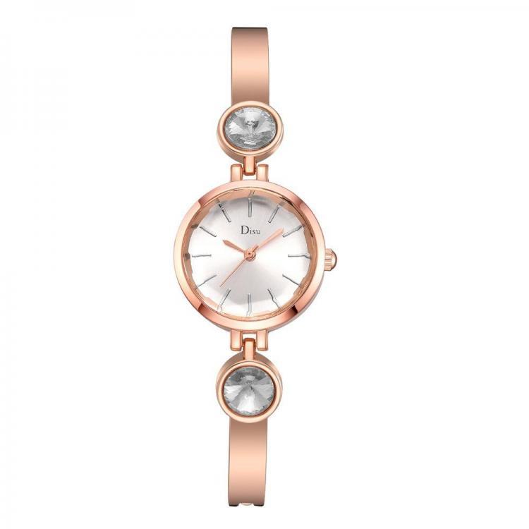 shopping שעונים לגבר Elegant Big Crystal Alloy Strap Slim Ladies Dress Bracelet Women Simple Dial Quartz Watch