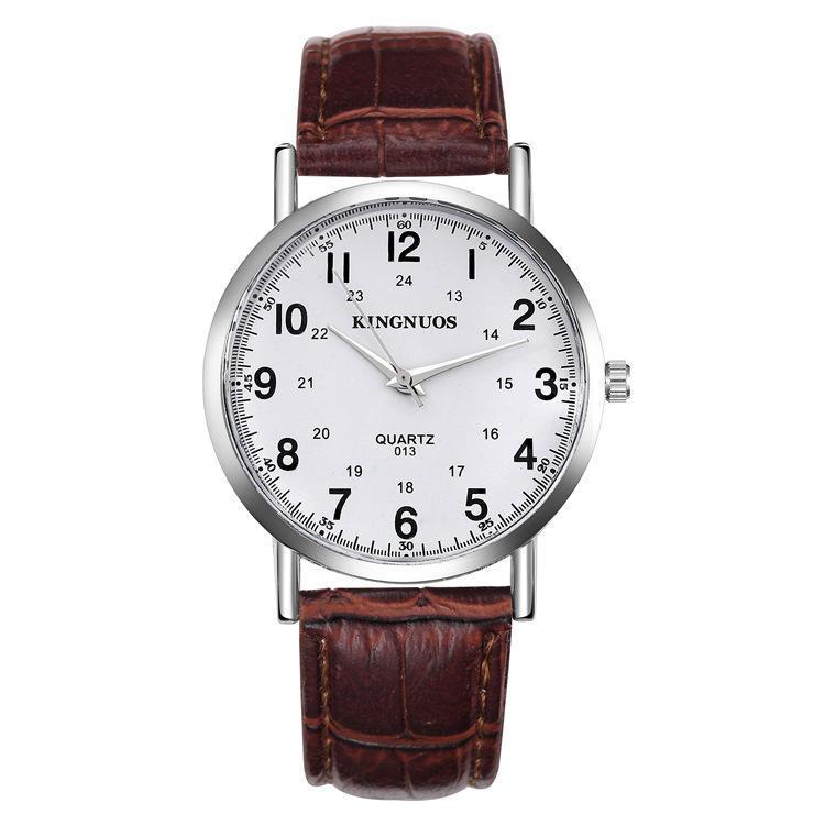 shopping שעונים לגבר KINGNUOS 013 Casual Style Clock Men Wrist Watch Business Style Waterproof Quartz Watch