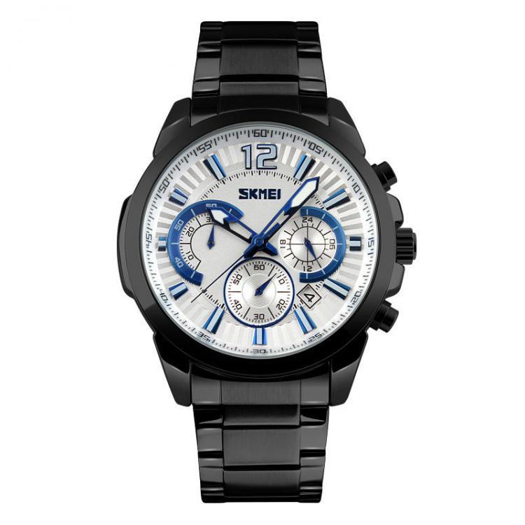 shopping שעונים לגבר SKMEI 9108  Waterproof Stopwatch Display Date Casual Style Bussiness Men Quartz Watches