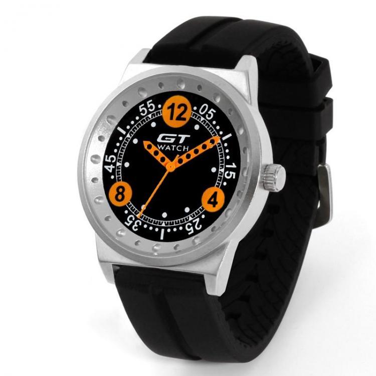 shopping שעונים לגבר GT 006 Silica Gel Strap Car Racing Style Fashion Sport Casual Men Quartz Wrist Watch