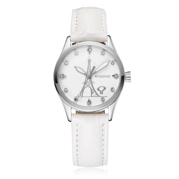 shopping שעונים לאישה WISHDOIT WSD-005 Fashion Women Quartz Watch Roman Numerals Flower Iron Tower Wrist Watch
