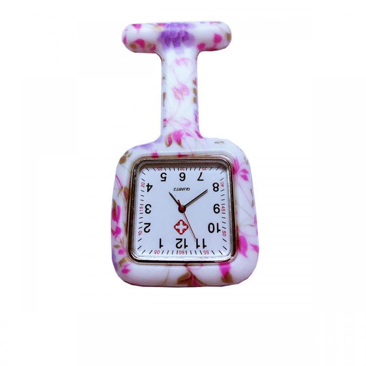 shopping שעונים לאישה Rubber Square Clip Nurse Watches Multicolor Doctor Pocket Watch