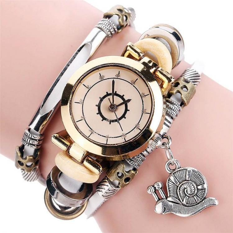 shopping שעונים לאישה Original Residential Style Retro Ladies Dress Diamond Dial Leather Strap Women Quartz Watch