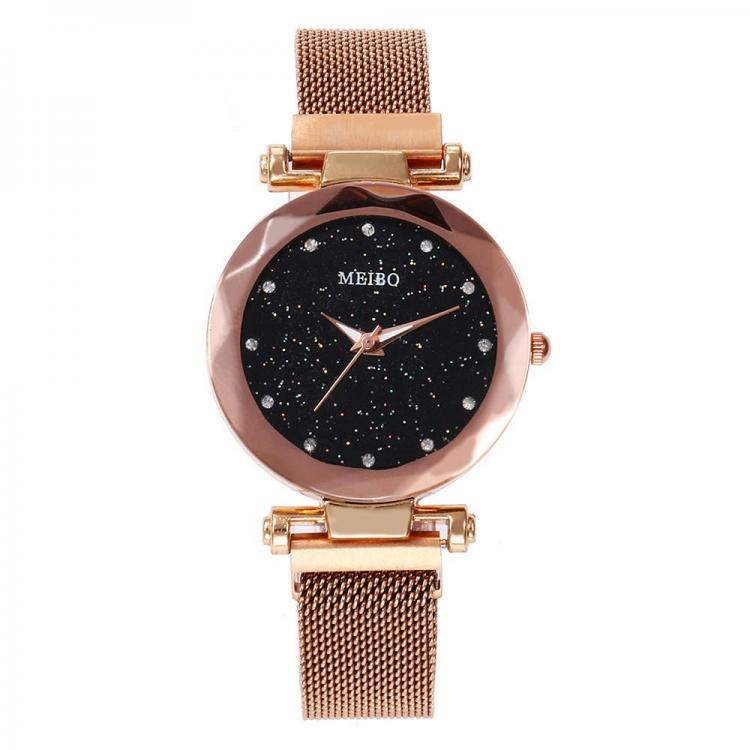 shopping שעונים לאישה Ladies Dress Star Magnetic Band Fashion Luxury Crystal Dial Women Quartz Watch