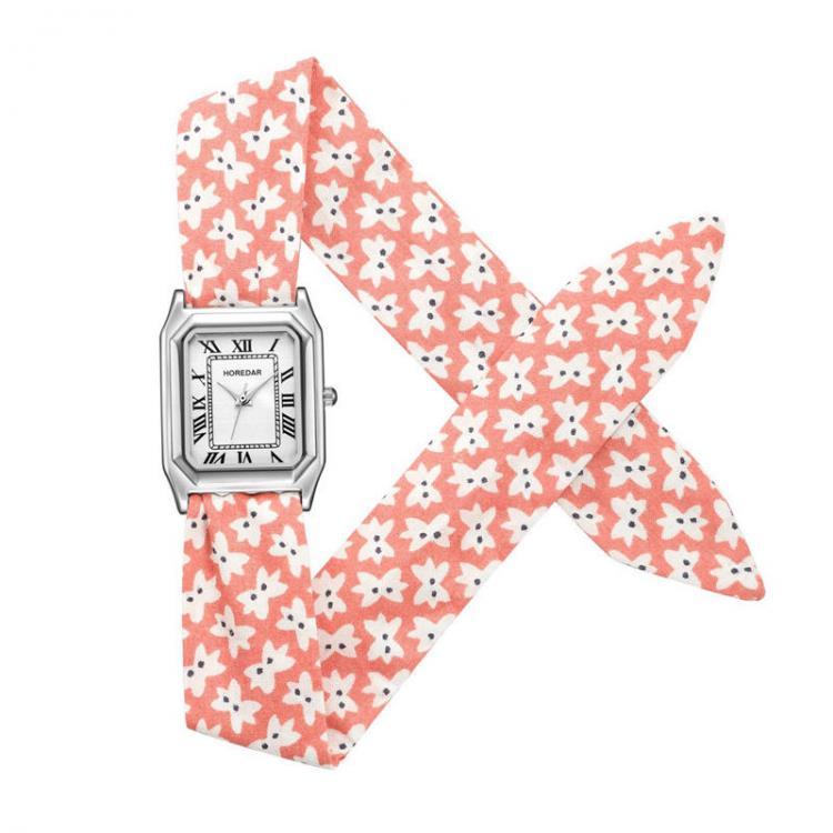 shopping שעונים לאישה Retro Floral Strap Ladies Wrist Watch Gift Quartz Movement Watches