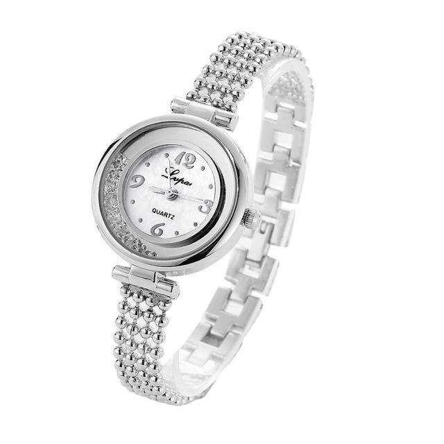 shopping שעונים לאישה LVPAI P132 Elegant Design Shining Women Bracelet Watch Rhinestone Quartz Watch