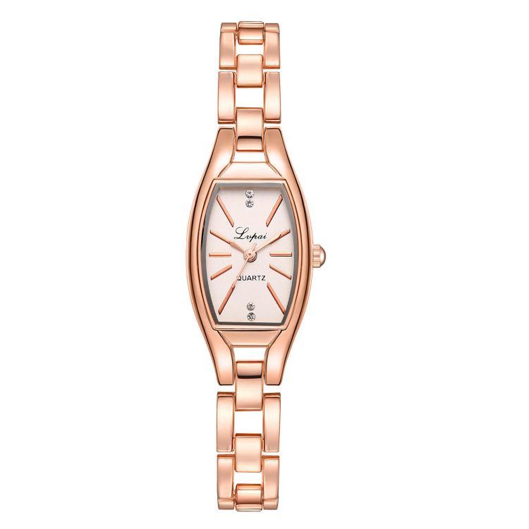 shopping שעונים לאישה LVPAI LP104 Unique Style Elegant Women Bracelet Watch Steel Band Quartz Watch