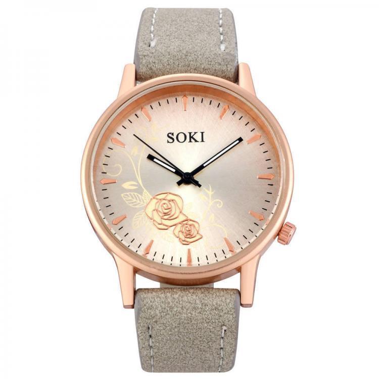 shopping שעונים לאישה Deffrun Casual Style Women Wrist Watch Leather Watch Band Quartz Watch